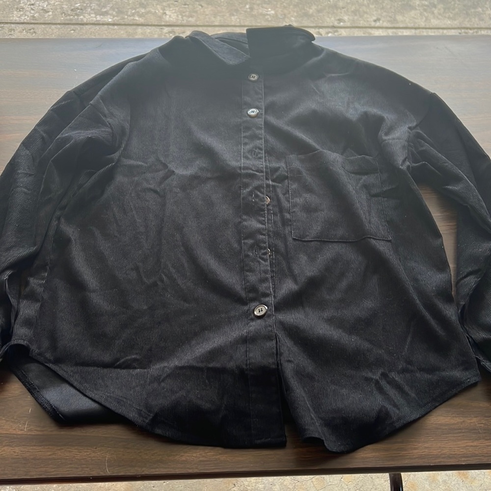 Black Long Sleeve Button Up